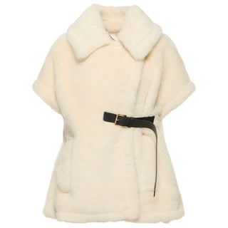 マックスマーラ(Max Mara)のMax Mara abavo  テディベアケープ　新品タグ付き(ポンチョ)