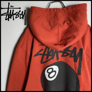 ステューシー プルオーバー パーカー(メンズ)(レッド/赤色系)の通販