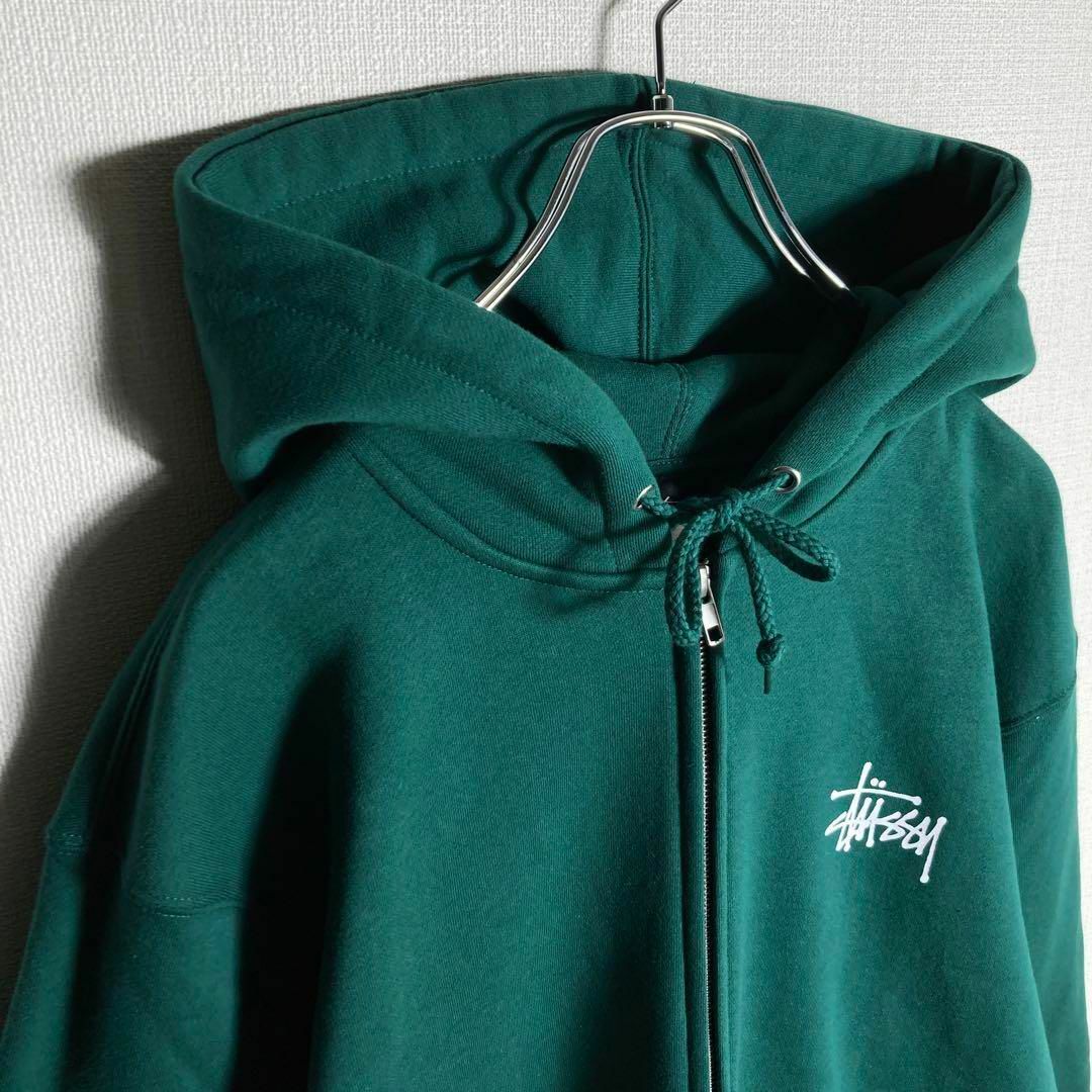 STUSSY   新品未使用タグ付ステューシー ビッグロゴ フルジップ