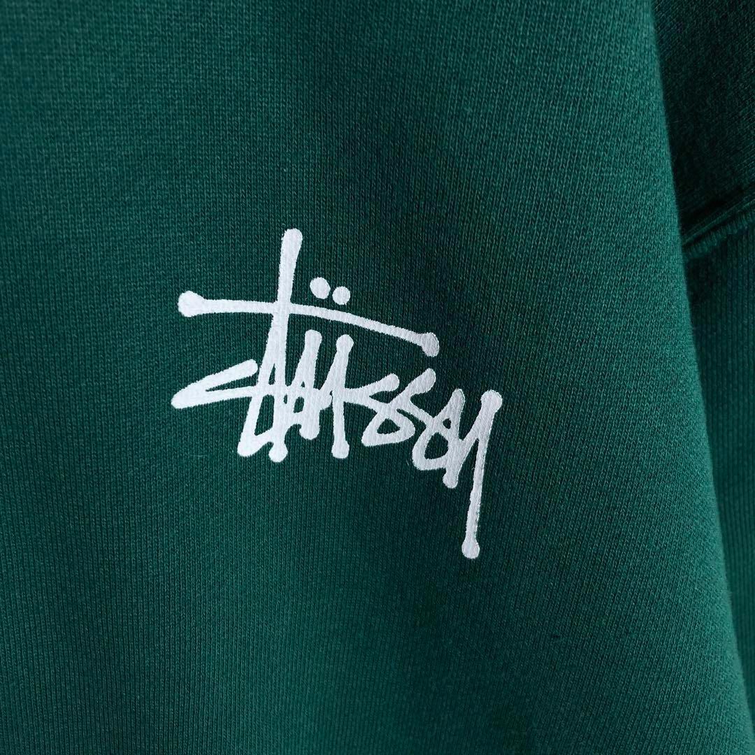 【人気XLサイズ】stussy  ビッグロゴ　フルジップパーカー　即完売モデル