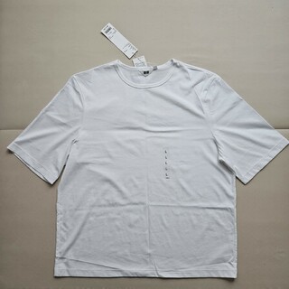 ユニクロ(UNIQLO)のエアリズムクルーネックリラックスt オフホワイト(Tシャツ(半袖/袖なし))