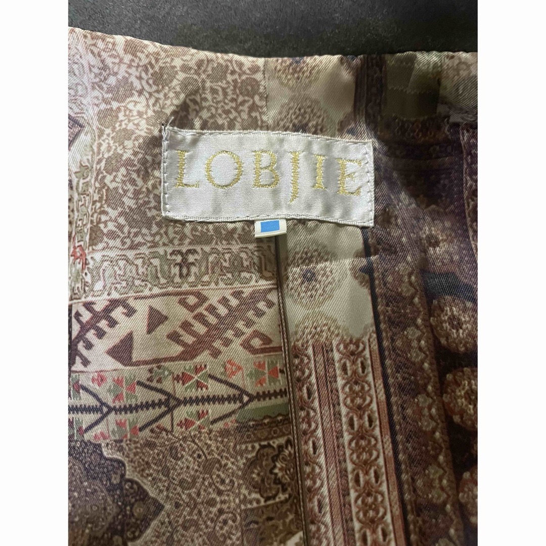 LOBJIE(ロブジェ)のLOBJIE ヴィンテージ　ダブルウールジャケット　グリーン レディースのジャケット/アウター(テーラードジャケット)の商品写真