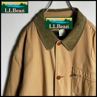 エルエルビーン(L.L.Bean)の【希少XLサイズ】L.L.bean ライナー付ランチジャケット 裏地チェック柄(カバーオール)