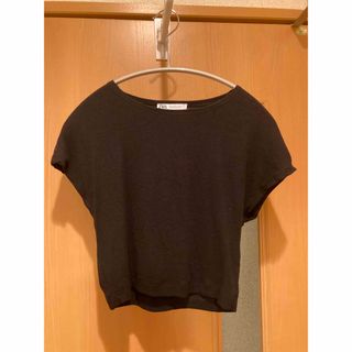 ザラ(ZARA)のZARA ＊　ショート丈トップス　Tシャツ(Tシャツ(半袖/袖なし))