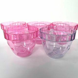 サンリオ(サンリオ)の【美品】ハローキティ クリアカップ 5個セット(食器)