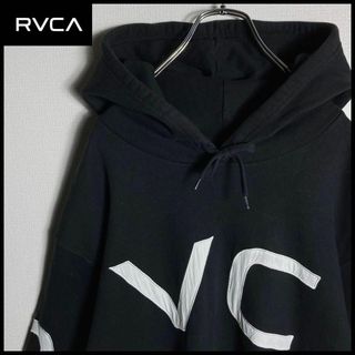 RVCA ルーカ メンズ 無地 バイカラー プルオーバーパーカー L