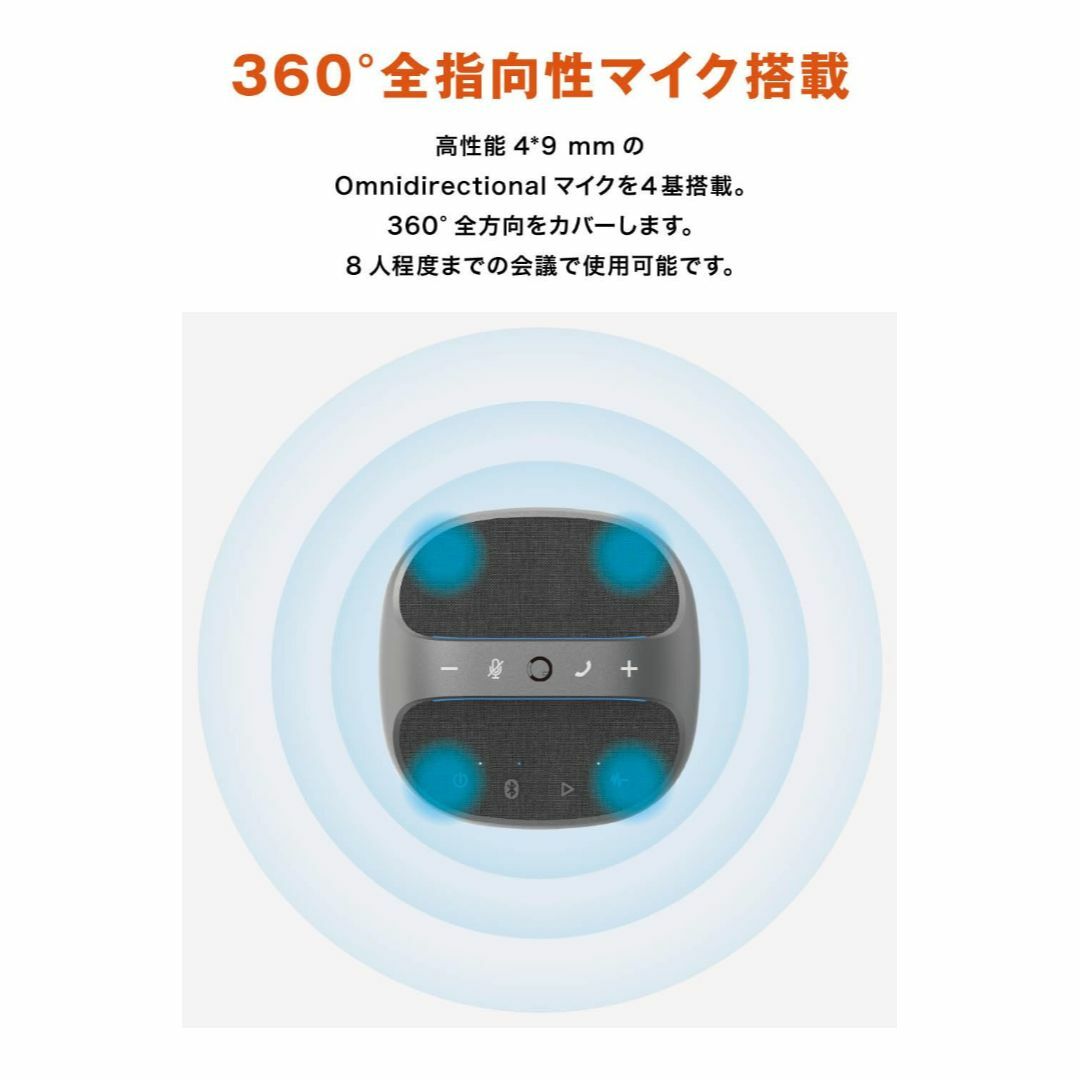 Color\u0026Groove スピーカーフォン Bluetooth対応 会議用マイク