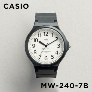 カシオ(CASIO)の【並行輸入品】CASIO STANDARD MENS カシオ スタンダード MW-240-7B 腕時計 時計 ブランド メンズ キッズ 子供 男の子 チープカシオ チプカシ アナログ ブラック 黒 ホワイト 白 海外モデル 送料無料(腕時計(アナログ))