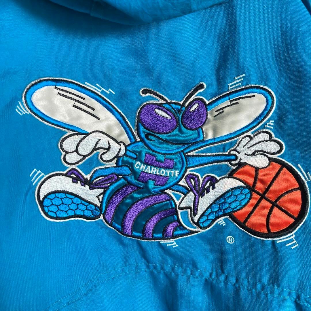 Hornets】スターター 中綿 ナイロンジャケット ホーネッツ NBA 刺繍-