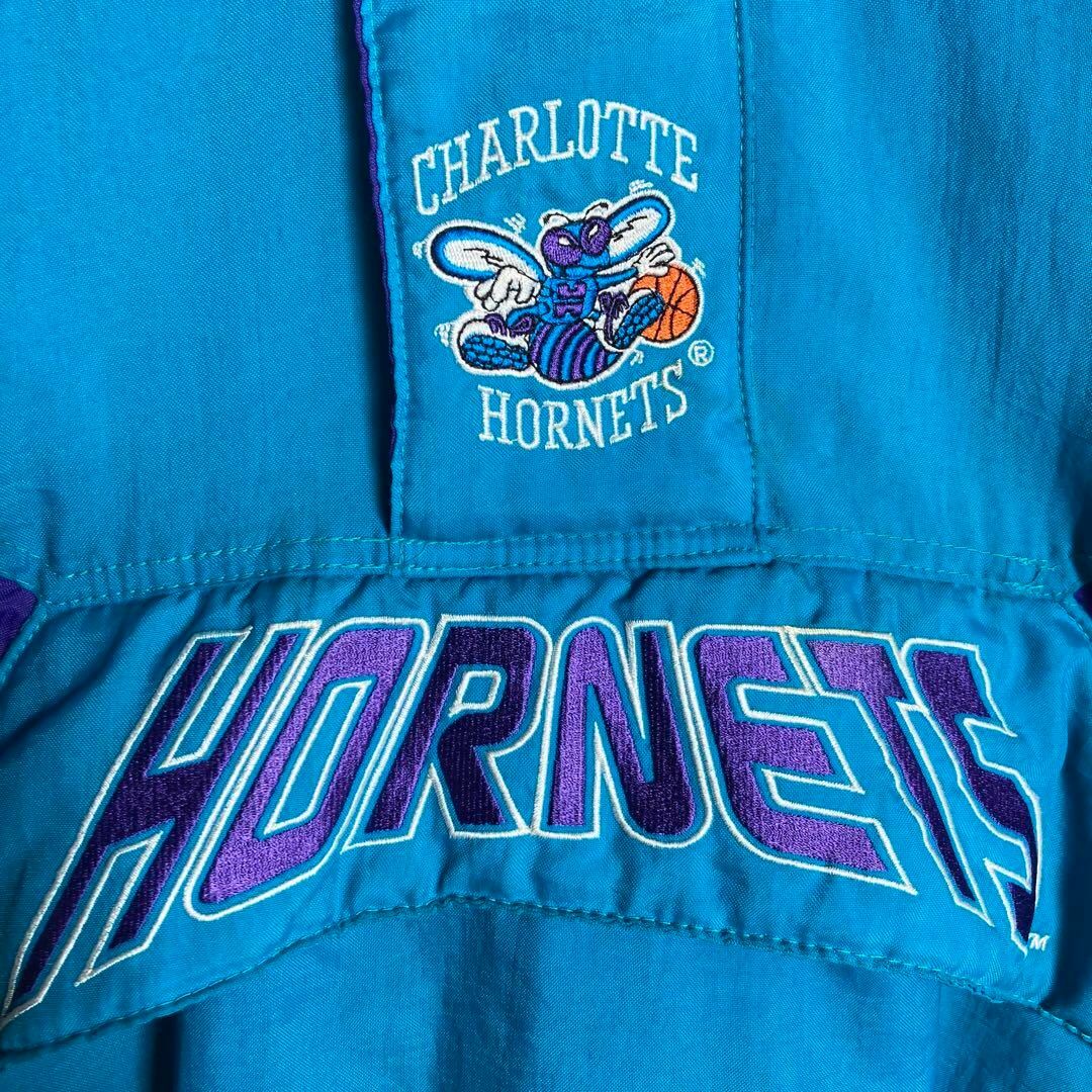 【Hornets】スターター 中綿 ナイロンジャケット ホーネッツ NBA 刺繍