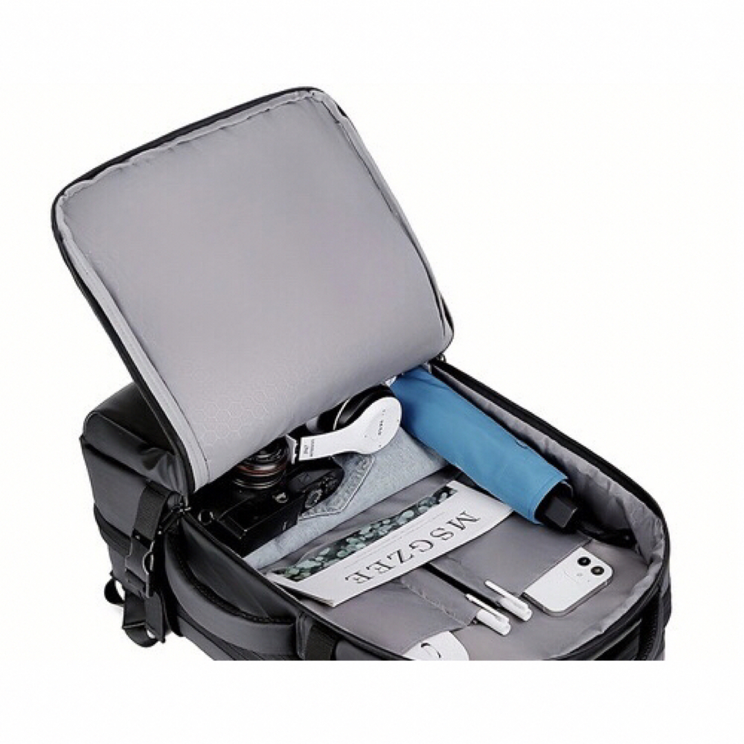 グレーオックスフォード生地多機能バッグ　値下げ メンズのバッグ(バッグパック/リュック)の商品写真