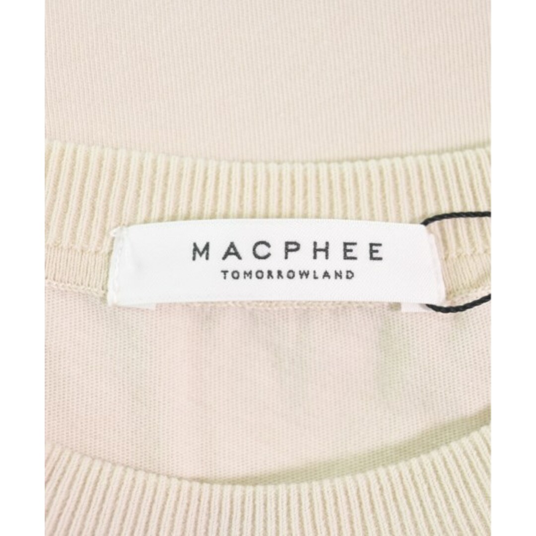 MACPHEE(マカフィー)のMACPHEE マカフィー ノースリーブ S ベージュ 【古着】【中古】 レディースのトップス(タンクトップ)の商品写真