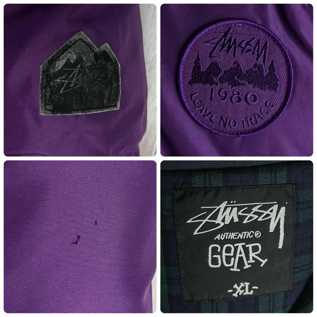 STUSSY - 【希少XLサイズ】ステューシー☆ワッペン刺繍ロゴダウン