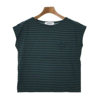 ミュベール(MUVEIL)のMUVEIL ミュベール Tシャツ・カットソー 36(S位) 紺x緑(ボーダー) 【古着】【中古】(カットソー(半袖/袖なし))