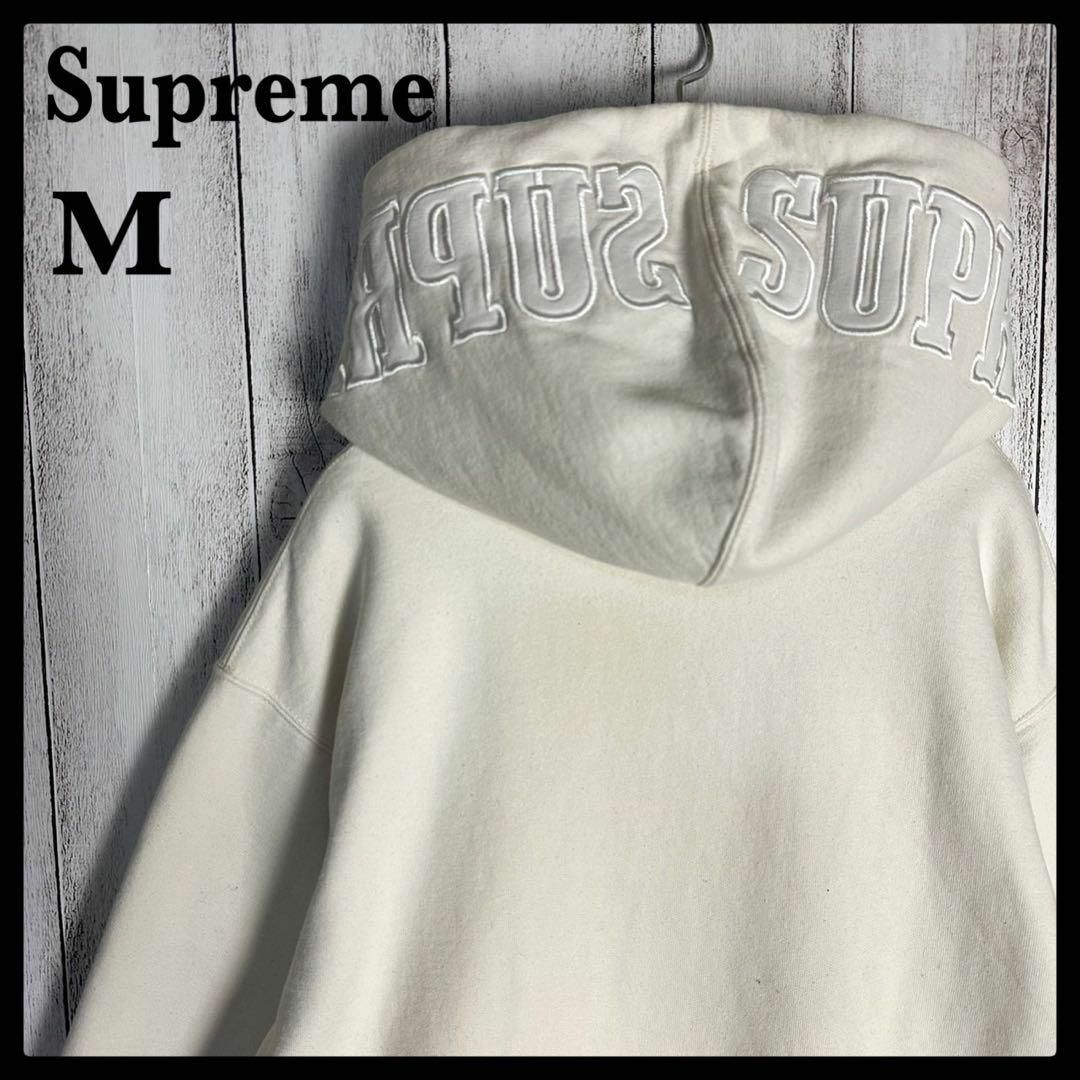 Supreme   希少カラーシュプリームフードビッグ刺繍ロゴ入り