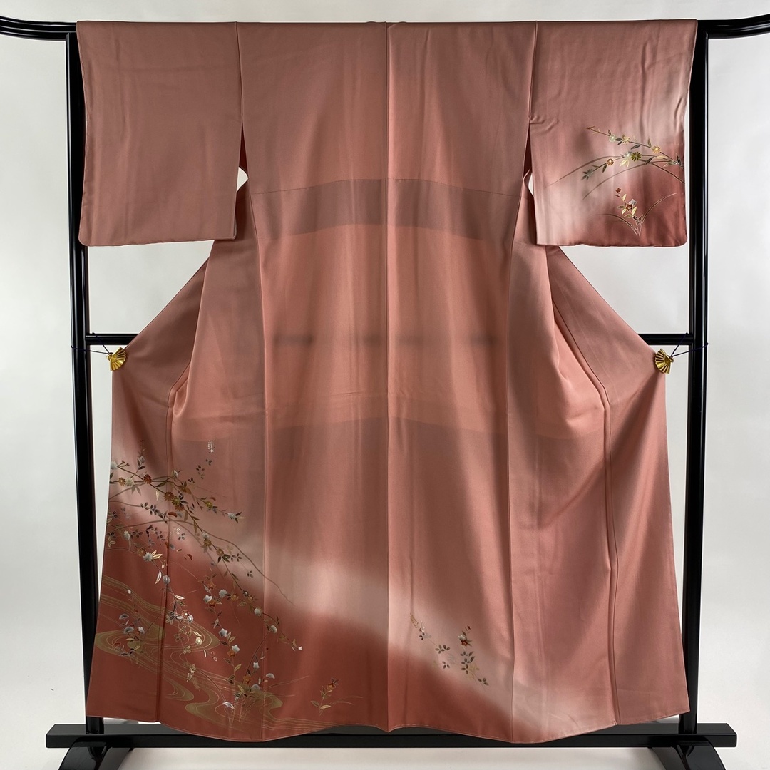 訪問着 身丈157.5cm 裄丈64cm 正絹 秀品 - 着物 付下げ 秀品 身丈151.5cm 裄丈64.5cm 正絹