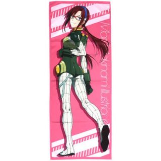 激レア】エヴァンゲリオン BIGロングタオル 真希波・マリ・イラスト