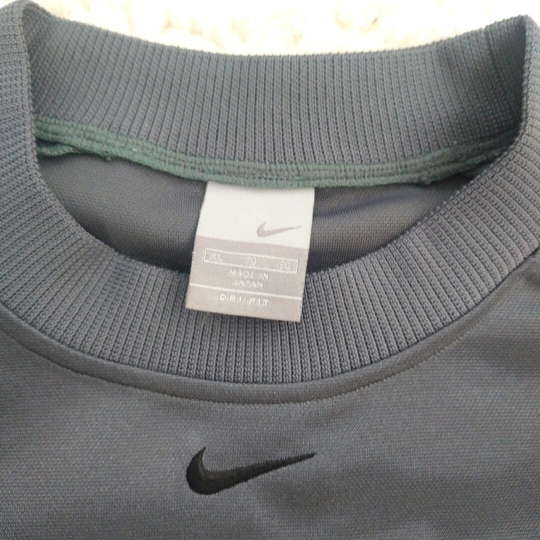 美品 NIKE ピステ プルオーバー ダブルスウッシュ 光沢 グレー XL
