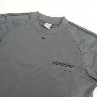 美品 NIKE ピステ プルオーバー ダブルスウッシュ 光沢 グレー XL