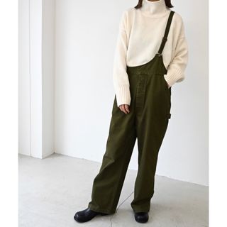 CANAL JEAN - arc(アーク) ワンショルダーサロペット カーキの通販 by