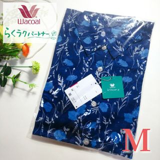 ワコール(Wacoal)のワコール らくラクパートナー 長袖 ブラウス  ブルー らくらくパートナー M(シャツ/ブラウス(長袖/七分))