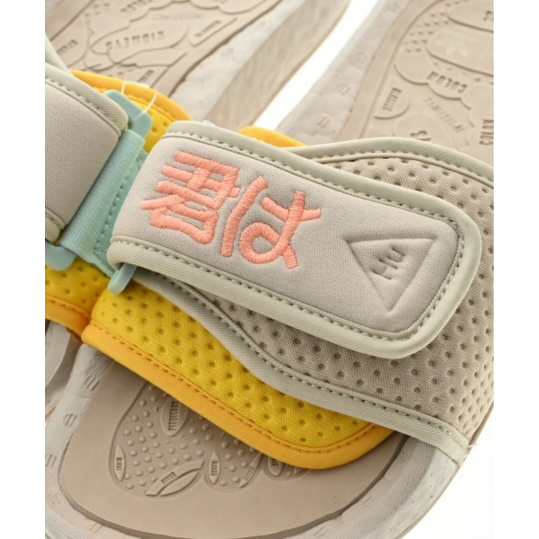 adidas(アディダス)のadidas アディダス サンダル 22.5cm ベージュx黄x水色系等 【古着】【中古】 レディースの靴/シューズ(サンダル)の商品写真