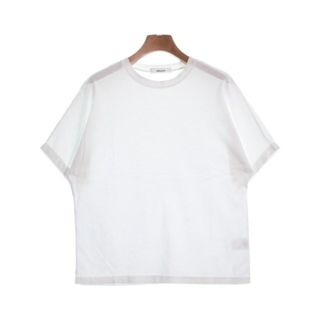 エブール(ebure)のebure エブール Tシャツ・カットソー 38(M位) 白 【古着】【中古】(カットソー(半袖/袖なし))