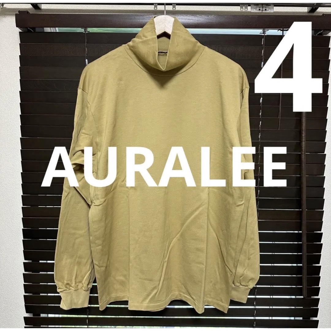 AURALEE オーラリー ハイネック カットソー tシャツ - Tシャツ ...