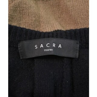 SACRA サクラ ニット・セーター 38(M位) 茶x黒(ボーダー) 【古着】【中古】