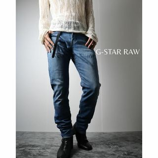 ジースター(G-STAR RAW)の【G-STAR RAW】3301 スリム ストレート 色落ち デニム ジーンズ(デニム/ジーンズ)