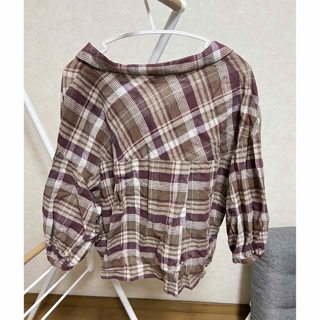 w closet(ダブルクローゼット)のw closet チェックシャツ　シャツジャケット レディースのトップス(シャツ/ブラウス(長袖/七分))の商品写真