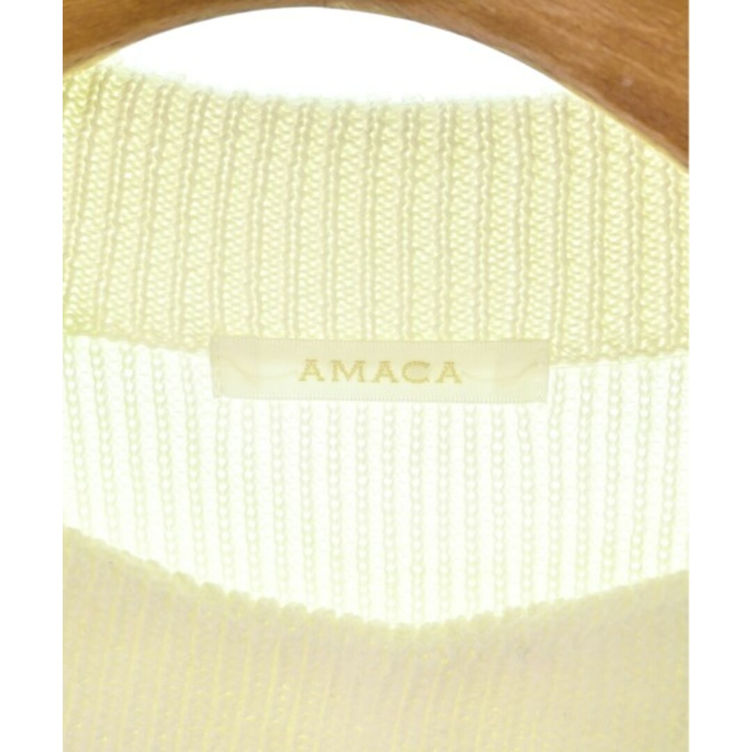 AMACA アマカ ニット・セーター 38(M位) 白 2
