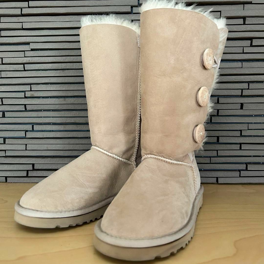 セールSALE UGG ムートンブーツ 美品 23.0cm ベージュ ファーへたり ...