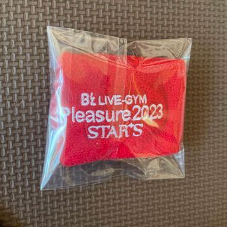 B'z pleasure 2023 赤　リストバンド　ガチャ(ミュージシャン)