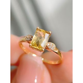 天然トルマリン ダイヤ リング1.2ct k18 ¥の通販 by Rui｜ラクマ