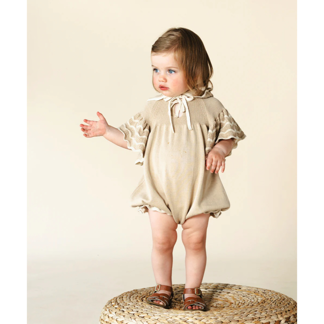 Caramel baby&child (キャラメルベビー&チャイルド)のMabli  2023SS Gwendolen Romper Fern  キッズ/ベビー/マタニティのベビー服(~85cm)(ロンパース)の商品写真