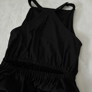 6 (ROKU) - 6 ROKU バックスリットドレス ワンピース ブラック 黒