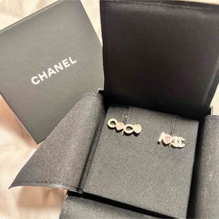 シャネル(CHANEL)のCHANEL イヤリング 新品未使用 ハート ピンク(イヤリング)