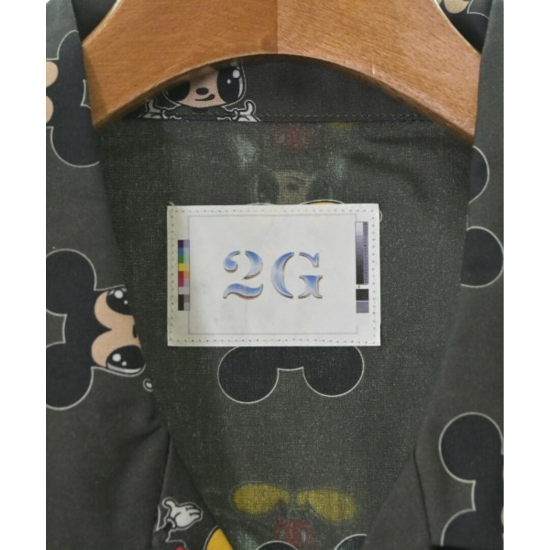 2G ツージー カジュアルシャツ L カーキx黒x赤等(総柄) 2