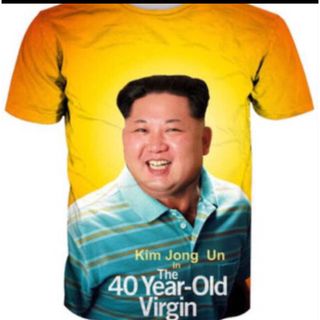 極貴重 新品未開封品 北朝鮮金正恩委員長素敵な笑顔Tシャツ(その他)