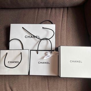 CHANEL紙袋3点、空箱1点(ショップ袋)