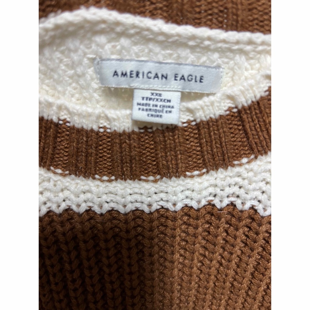 American Eagle(アメリカンイーグル)のAMERICAN EAGLE アメリカンイーグル セーター　ボーダー　ショート丈 レディースのトップス(ニット/セーター)の商品写真