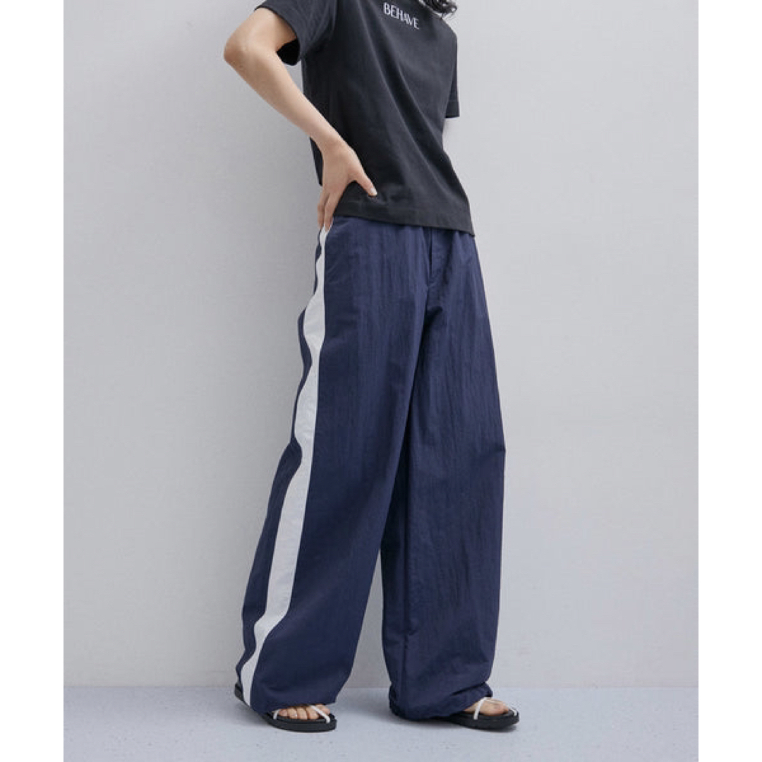 ADAM ET ROPE' BOTANICAL DYED NYLON PANTS