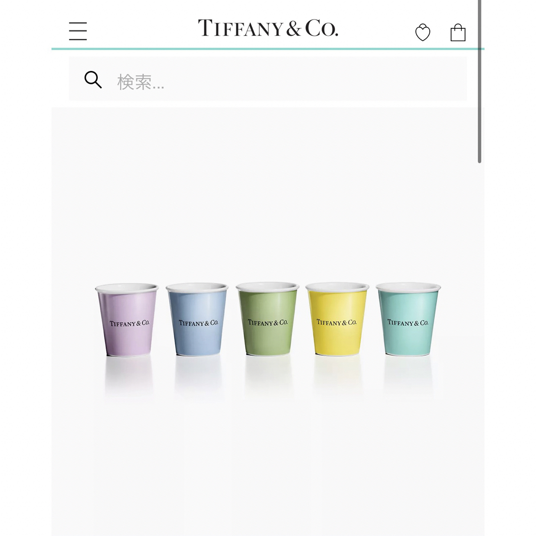 Tiffany & Co. - 【新品未使用】ティファニー カップ 5個セットの通販