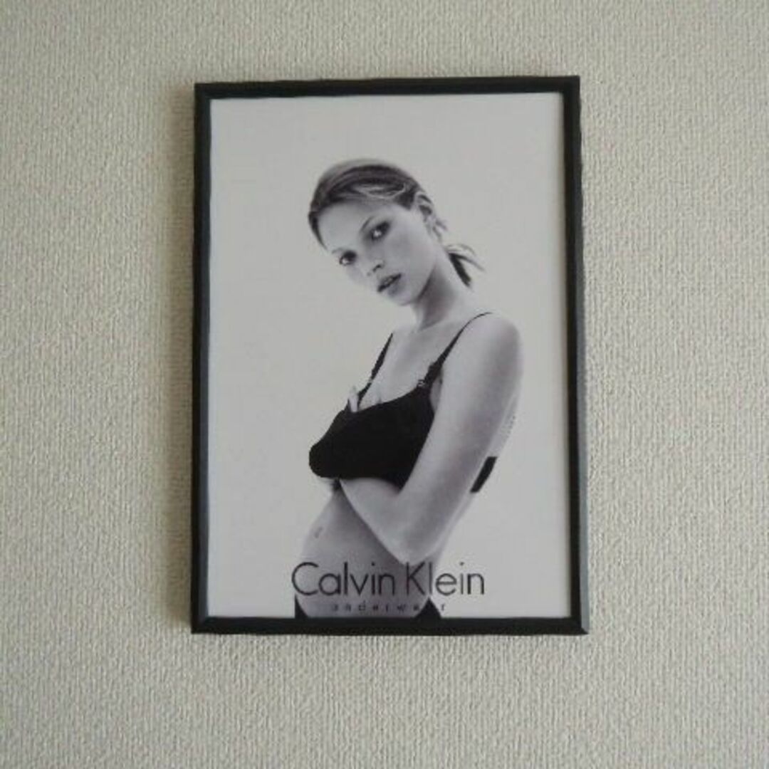 A4 額付き ポスター Kate Moss ケイトモス CK モデル アート ☆の通販