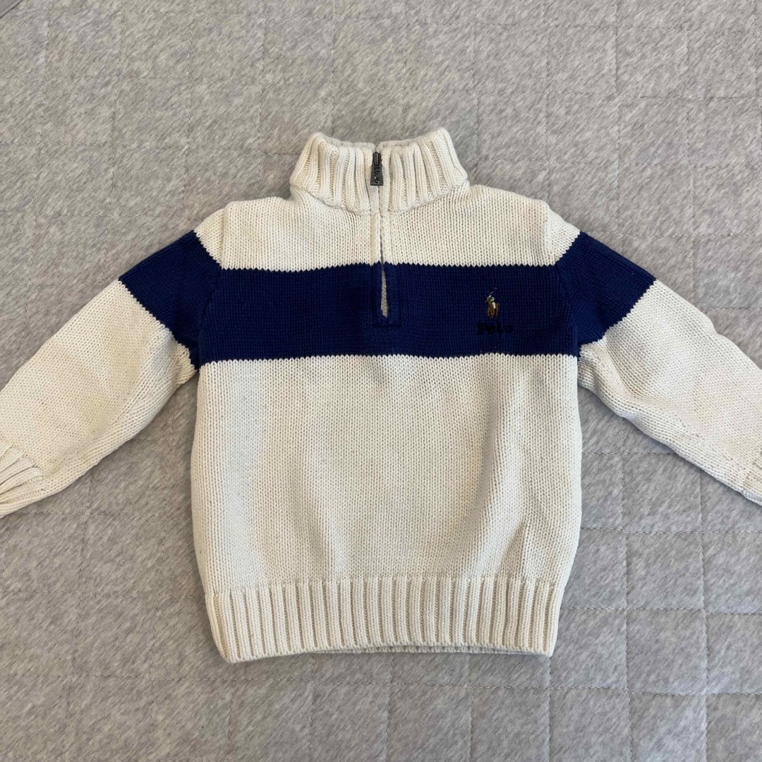 Ralph Lauren(ラルフローレン)のラルフローレン　ジップアップ　ニット　80 90 おしゃれ キッズ/ベビー/マタニティのキッズ服男の子用(90cm~)(ニット)の商品写真