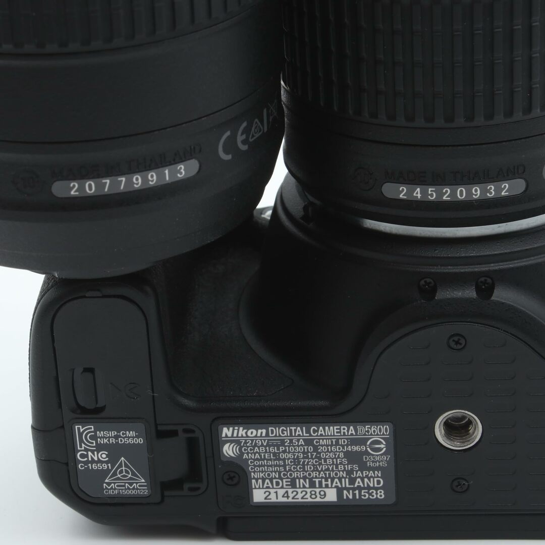 Nikon 【美品】 Nikon デジタル一眼レフカメラ D5600 ダブルズームキット ブラック D5600WZBK…の通販 by SOREA- カメラ機材リユースショップ-'s shop|ニコンならラクマ