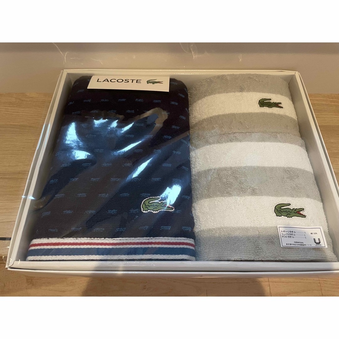 LACOSTE(ラコステ)のラコステ　タオルセット インテリア/住まい/日用品の日用品/生活雑貨/旅行(タオル/バス用品)の商品写真