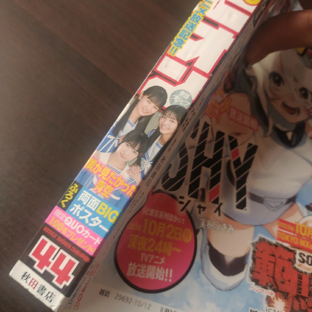 秋田書店(アキタショテン)の僕が見たかった青空  ポスター付   週刊少年チャンピオン   応募券無し エンタメ/ホビーの雑誌(アート/エンタメ/ホビー)の商品写真