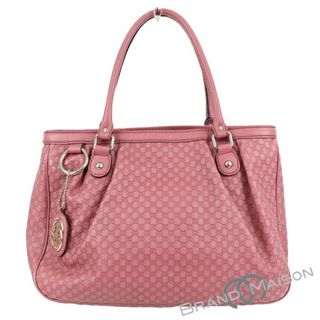 グッチ(Gucci)のBランク グッチ スーキートートバッグ 296835 マイクログッチシマ ピンク GUCCI レディース 【中古】(トートバッグ)